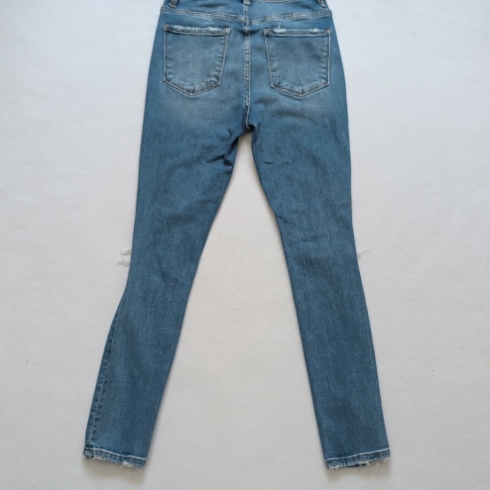 Vervet Blue Distressed High-rise Skinny Jeans - Picture 4 of 7